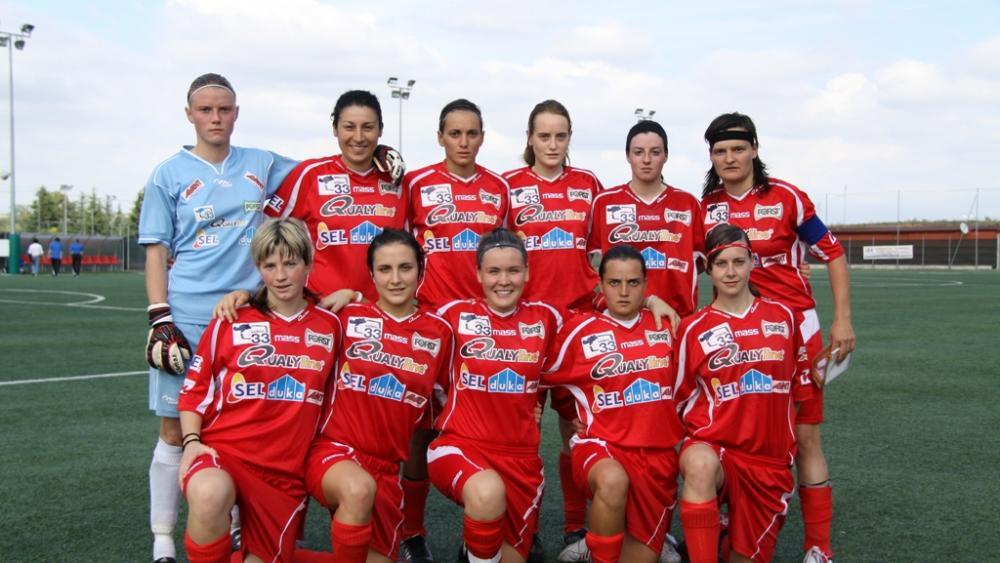 Die Spielerinnen des CF Südtirol kamen zu einem 2:2 gegen Roma.