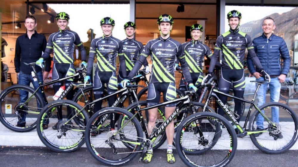 Hannes Pallhuber und Roel Paulissen präsentierten das Cannondale RH-Racing Team