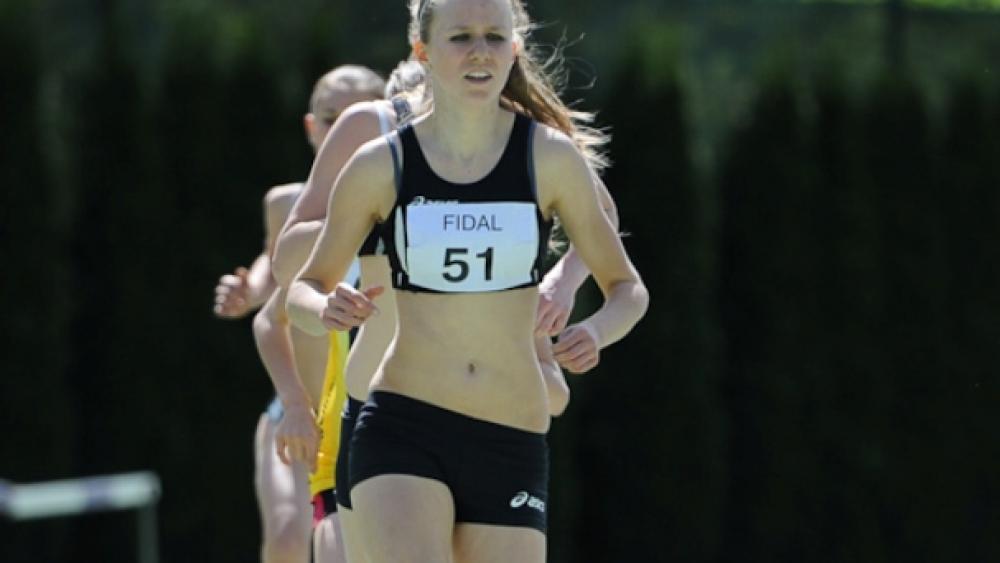 Klara Fischnaller von der erfolgreichen Meraner U16-Staffel.