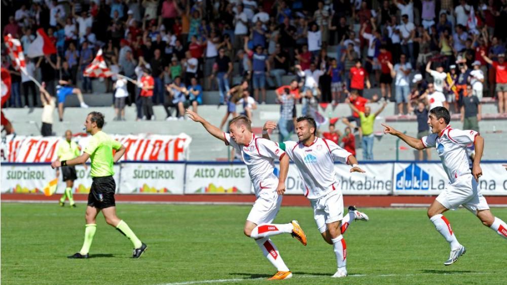 Manuel Fischnaller erzielte das 1:0 für den FC Südtirol