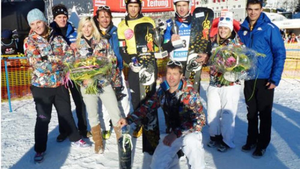 Roland Filehner and Aaron March celebrated in Bad Gastein (photo fisi.org)