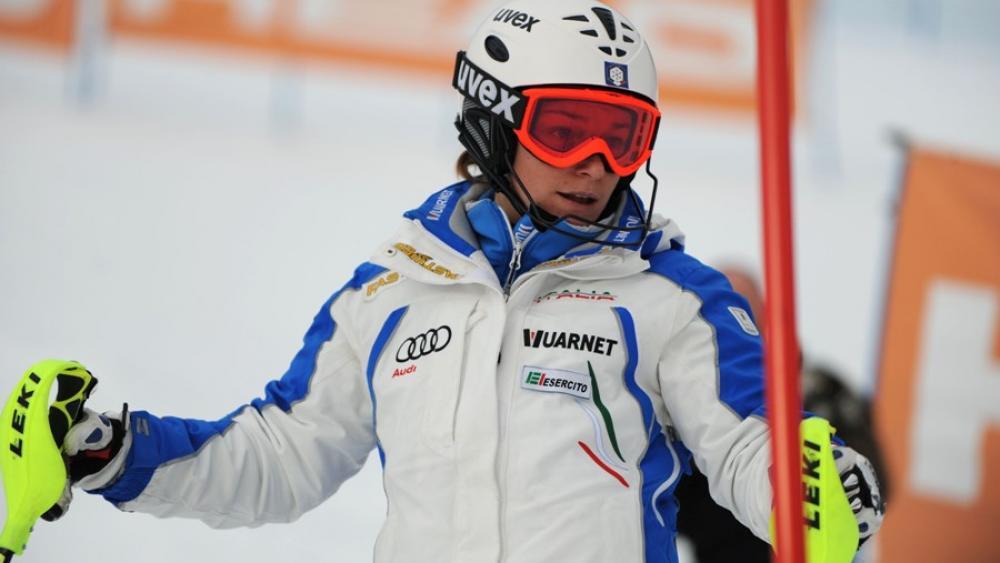 Lange Gesichter im italienischen Team (Pentaphoto/FISI)
Kein Wunder: Nicole Gius wurde 27. ...
... und Manuela Mölgg schied nach 20 Fahrsekunden aus.