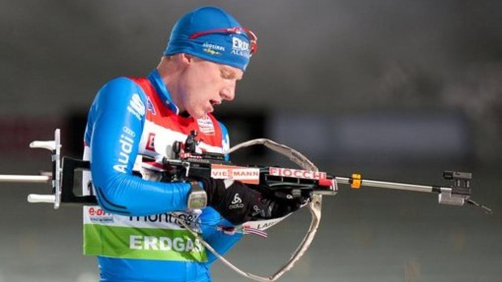 Lukas Hofer belegte im Verfolgungsrennen den neunten Rang.