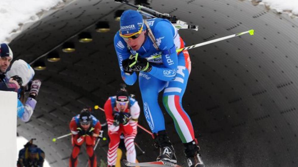 Lukas Hofer ging als Schlussläufer in die Loipe (Foto Fisi)