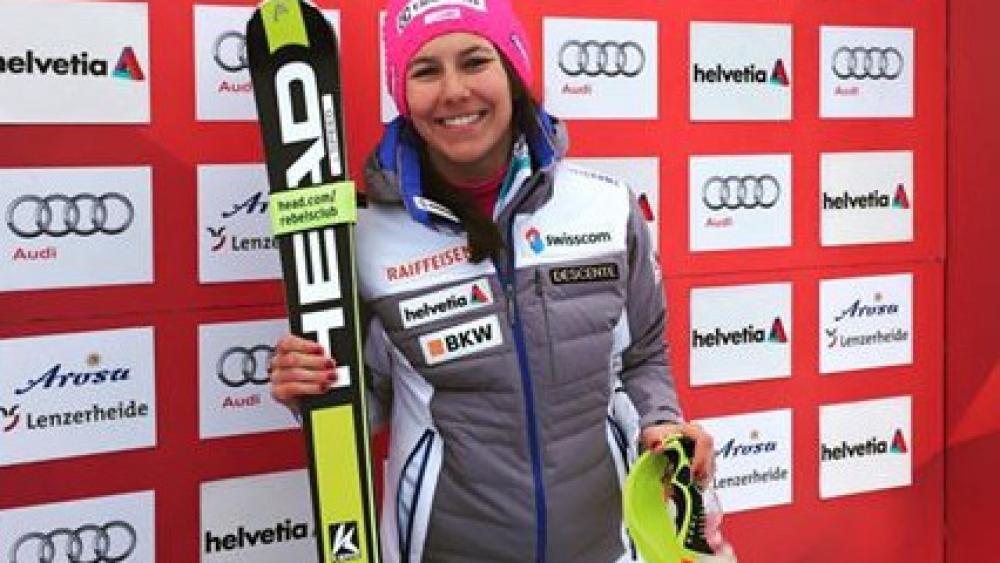 Wendy Holdener war die strahlende Siegerin in Lenzerheide (FIS Facebook)
Den Grundstein für ihren achten Platz legte Schnarf mit einem starken Slalomlauf (Pentaphoto)