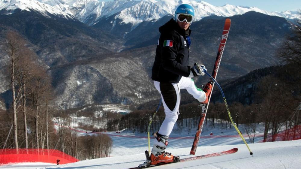 Christof Innerhofer fühlt sich auf der Olympiapiste in Sotschi wohl (Pentaphoto)