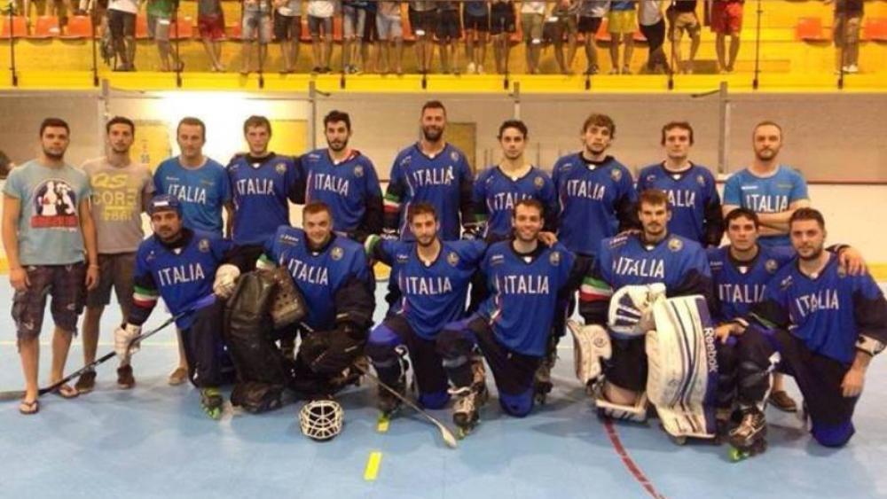 Die italienische Roller Inline Nationalmannschaft