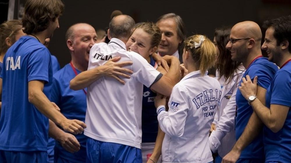 Karin Knapp holte zwei Punkte für Italien (Foto: FedCup/Mullane)