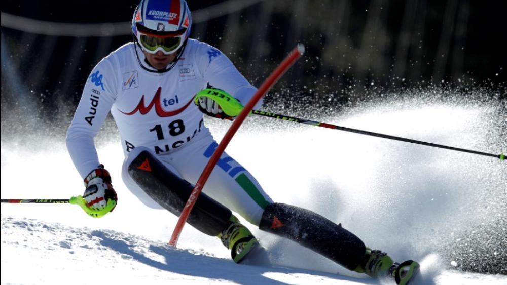 Manfred Mölgg landete auf Rang neun (Pentaphoto)
Andre Myherer, Marcel Hirscher und Stefano Gross auf dem Podium