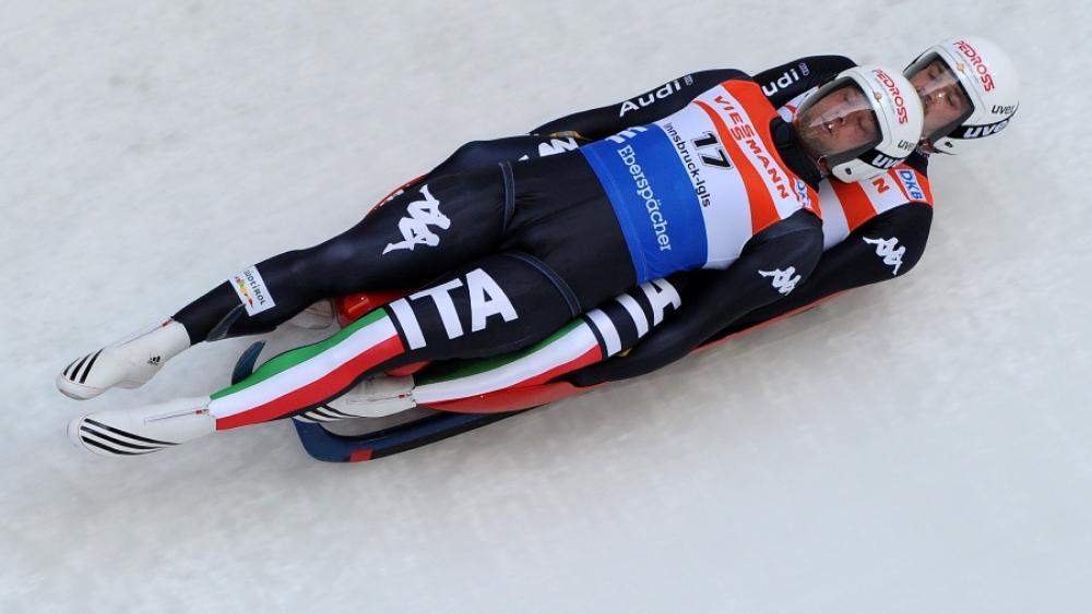 Christian Oberstolz and Patrick Gruber led the “Azzurri” to first place. (Pentaphoto)