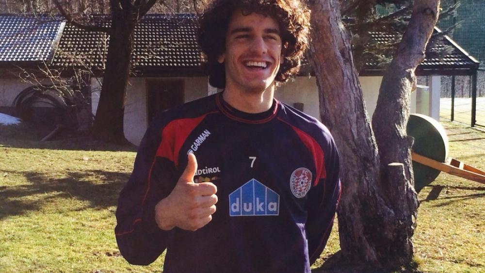 Andrea Peverelli bei seinem ersten Training beim FC Südtirol