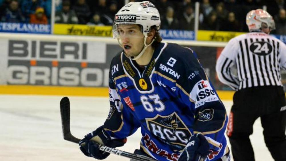 Tobias Plankl im Trikot con La-Chaux-de-Fonds (Foto: www.hccnet.ch)
