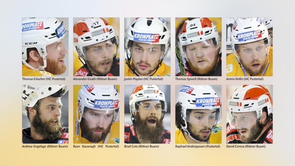 Diese zehn Spieler standen zur Wahl. Den Sieg holte sich Brad Cole (Grafik: Hofer)