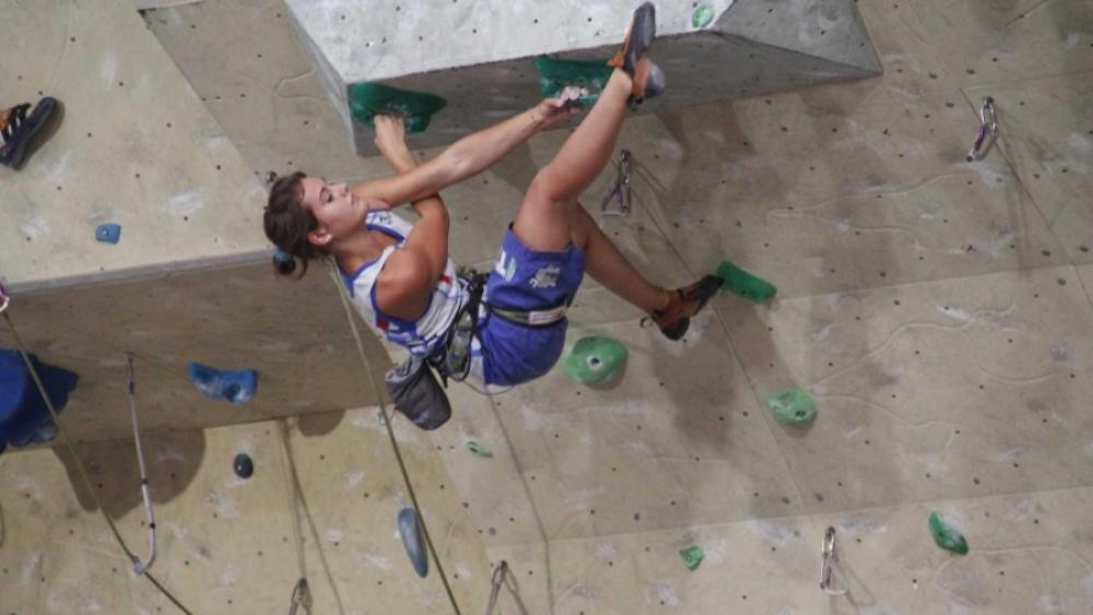 Andrea Prünster bei ihrem Einsatz in Linz