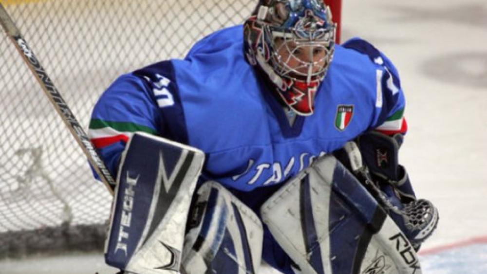 Der Meraner Goalie Massimo Quagliato feierte gegen Kasachstan ein Shutout.