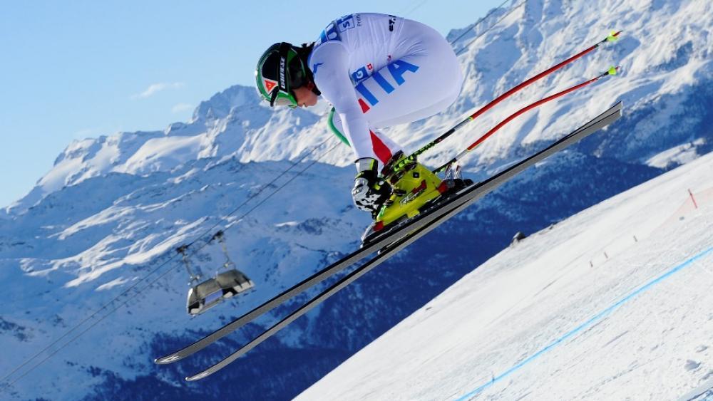Johanna Schnarf bei ihrem zweiten Trainingseinsatz in St. Moritz (Pentaphoto)
