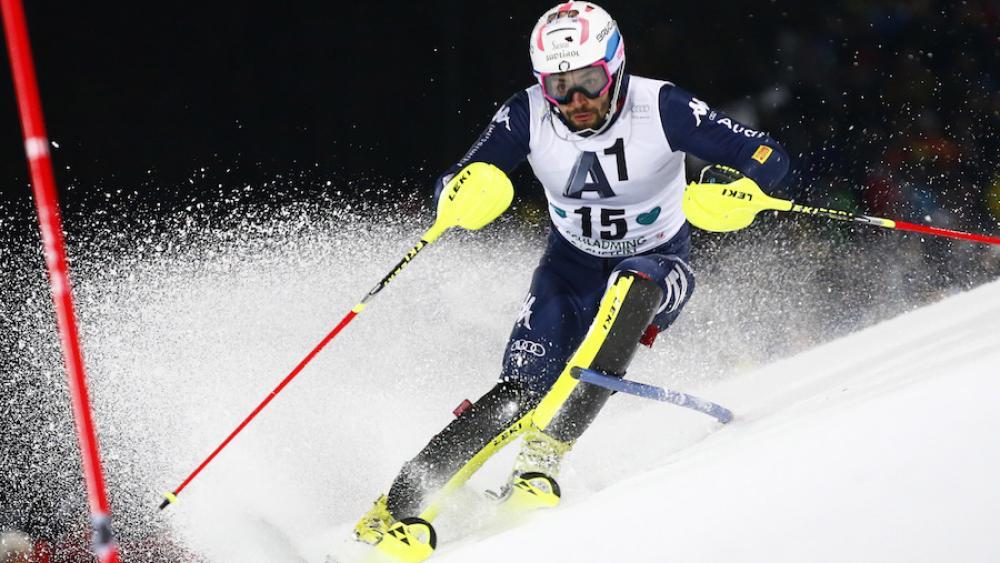 Patrick Thaler (Pentaphoto)
Sieger Henrik Kristoffersen (rechts) mit Marcel Hirscher
