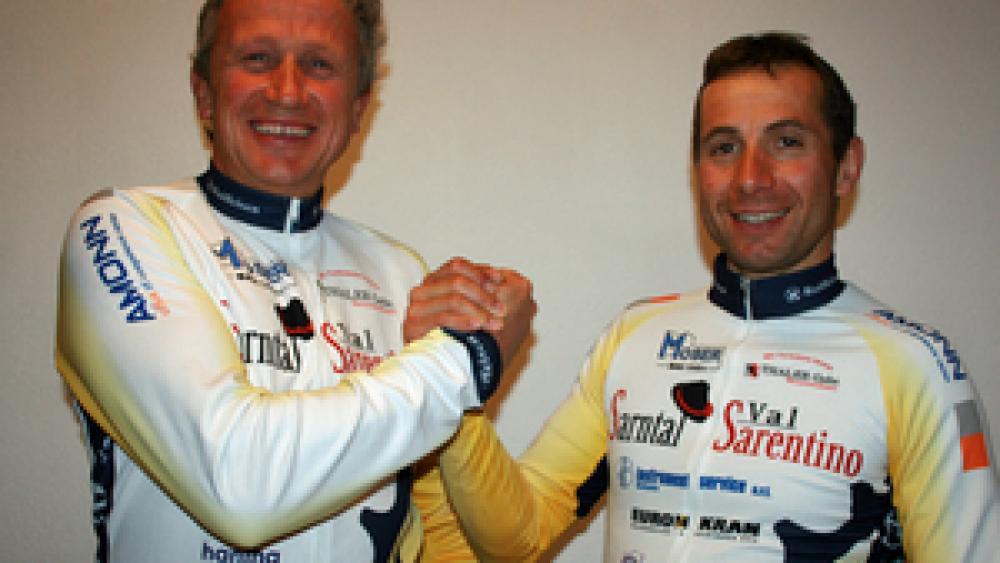 Les deux Sarner Erich Thurner et Martin Psenner sont au départ de la Transalp