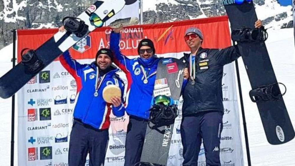 Omar Visintin et Emanuel Perathoner étaient sur le podium à Cervinia (Photo : Facebook)