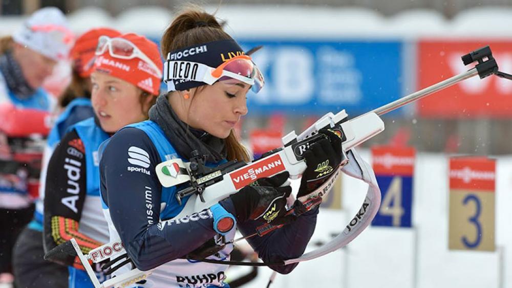 Dorothea Wierer will die Verfolgungs-Kugel (Foto Fisi)