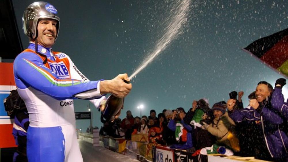 Armin Zöggeler im Vorjahr in Cesana (Pentaphoto)