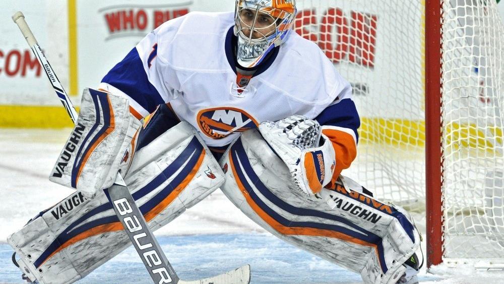 Thomas Greiss secured the victory for the Islanders © PIXATHLON/SID