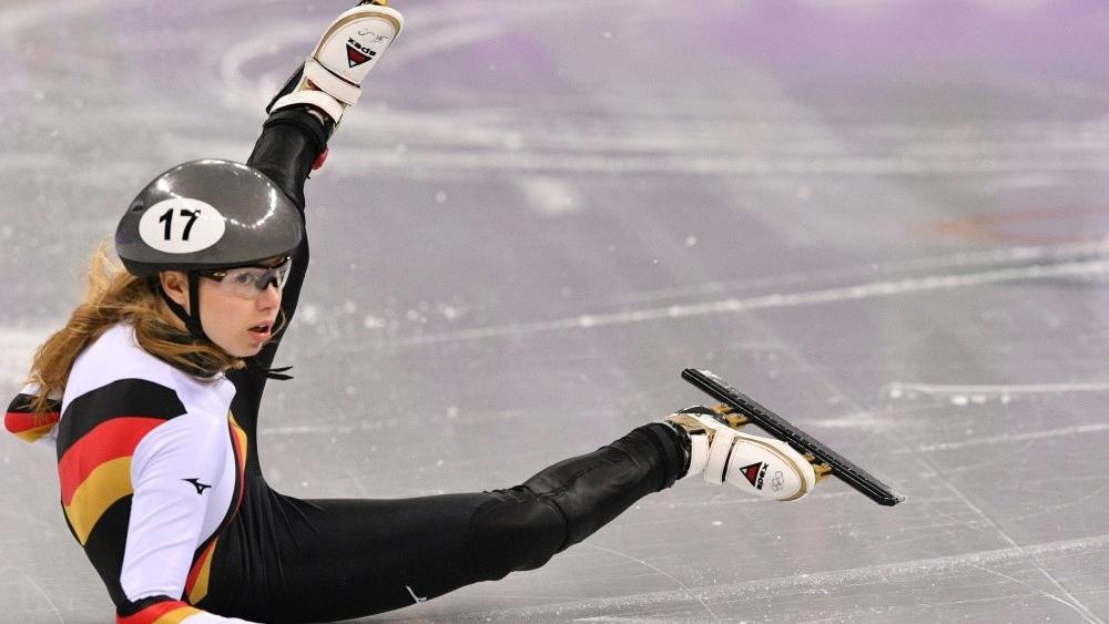 One lap further despite the fall: Anna Seidel © SID / MLADEN ANTONOV