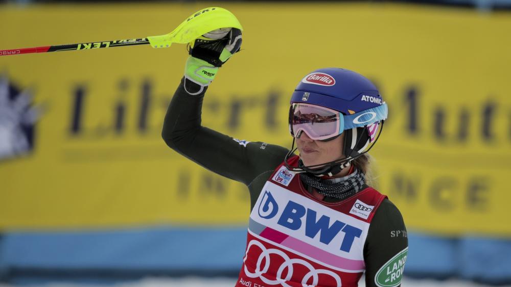 Mikaela Shiffrin gewann mit riesengroßem Vorsprung. © AP / Charles Krupa