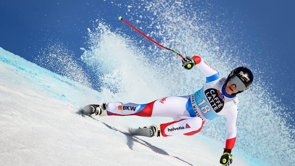 Lara Gut-Behrami outshined the competition on Friday. © APA/afp / FABRICE COFFRINI