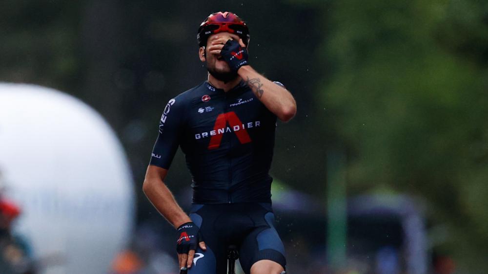 Filippo Ganna war auch am Mittwoch nicht zu biegen. © APA/afp / LUCA BETTINI