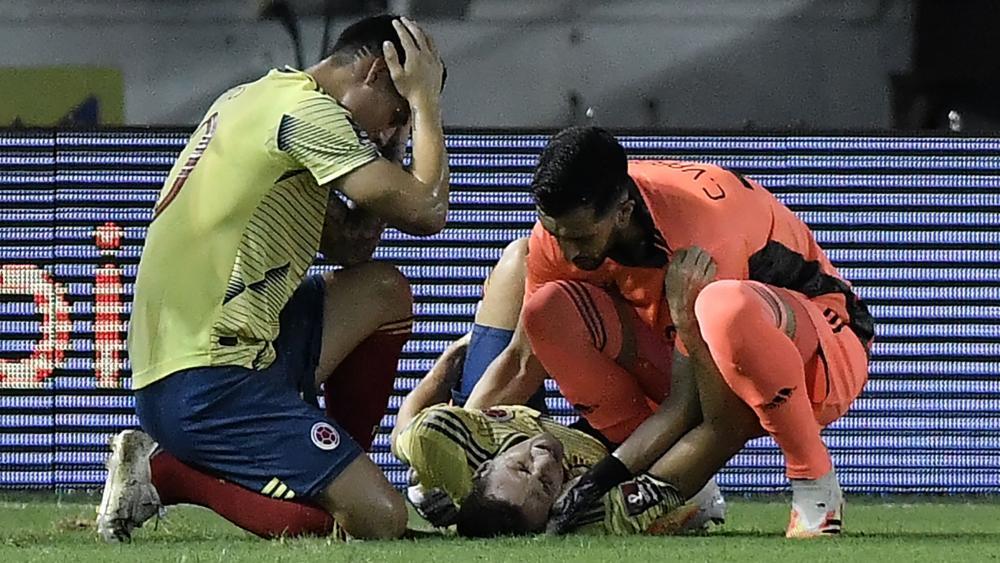 Great concern for Santiago Arias (center). © APA/afp / GABRIEL APONTE