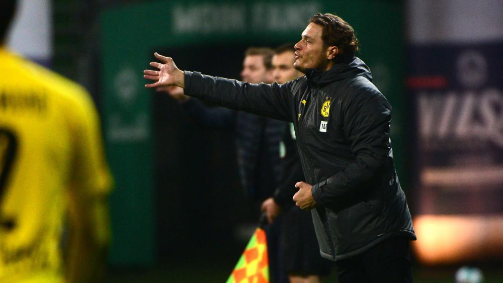 Edin Terzic gibt jetzt bei Dortmund den Ton an. © APA/afp / PATRIK STOLLARZ