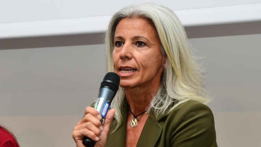 La championne olympique Antonella Bellutti veut devenir la plus haute responsable sportive d'Italie. © DLife/Fiorentino