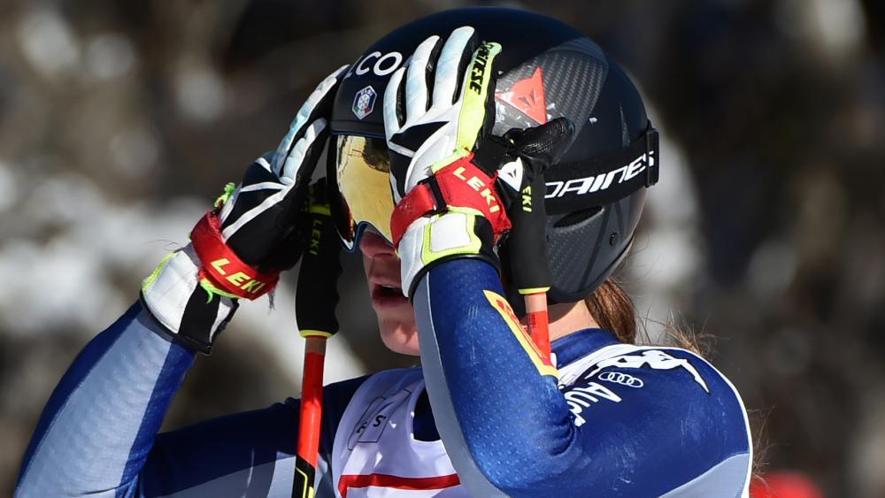 Sofia Goggia s'est blessée à Garmisch. © Pentaphoto
