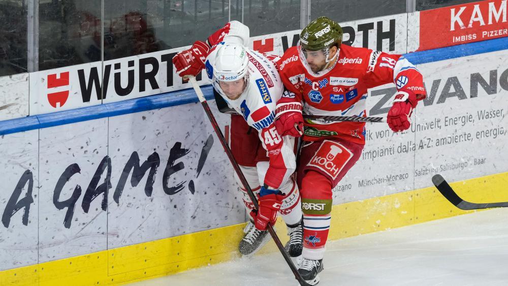 Anton Bernard (rechts) und der HCB treffen am Mittwoch auf den KAC. © VANNA ANTONELLO