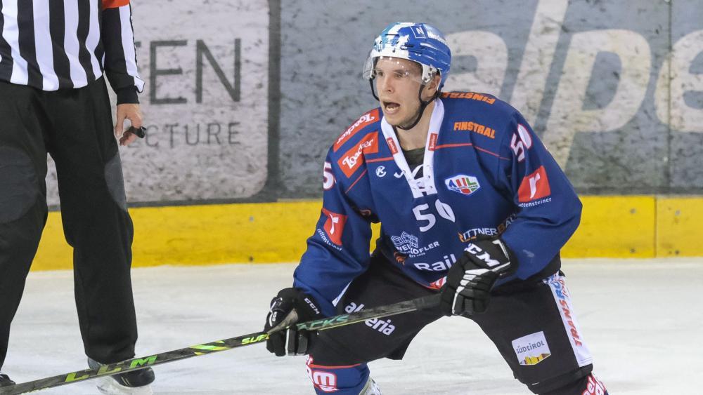 Aleksi Mäkelä gewann mit den Rittner Buam gegen Cortina. © Max Pattis