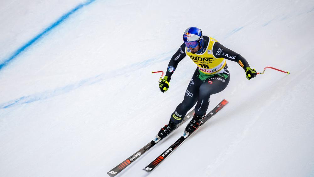 Dominik Paris will auch heuer die Stelvio rocken. © APA/afp / FABRICE COFFRINI