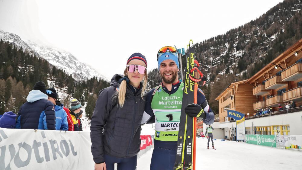 Hannah Auchentaller und Patrick Braunhofer siegten in der Single-Mixed-Staffel. © Newspower