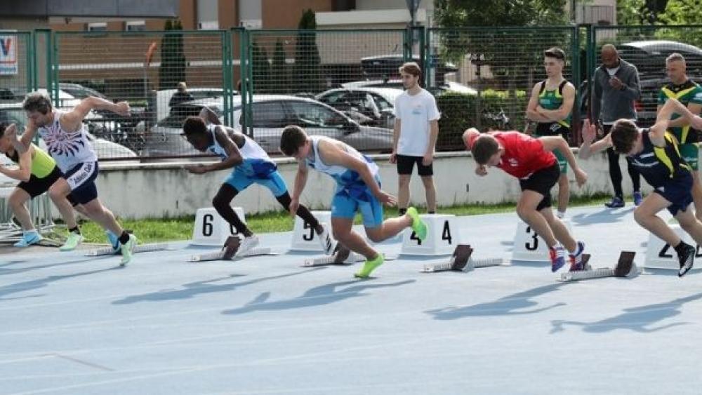 The athletes in action.