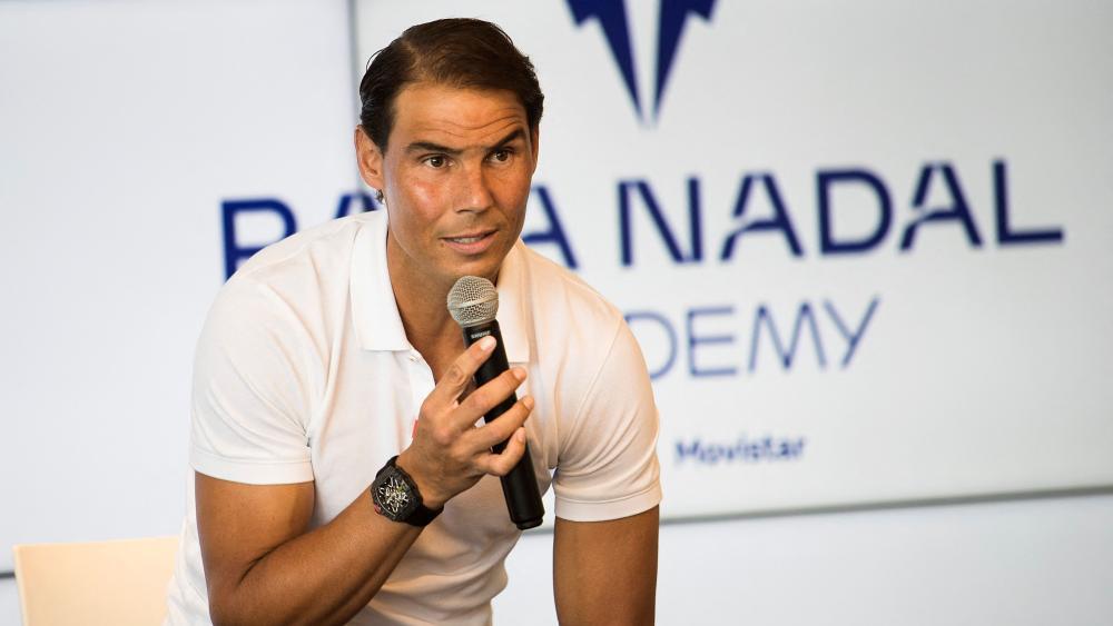 Rafael Nadal bei der Pressekonferenz am Donnerstag. © APA/afp / JAIME REINA
