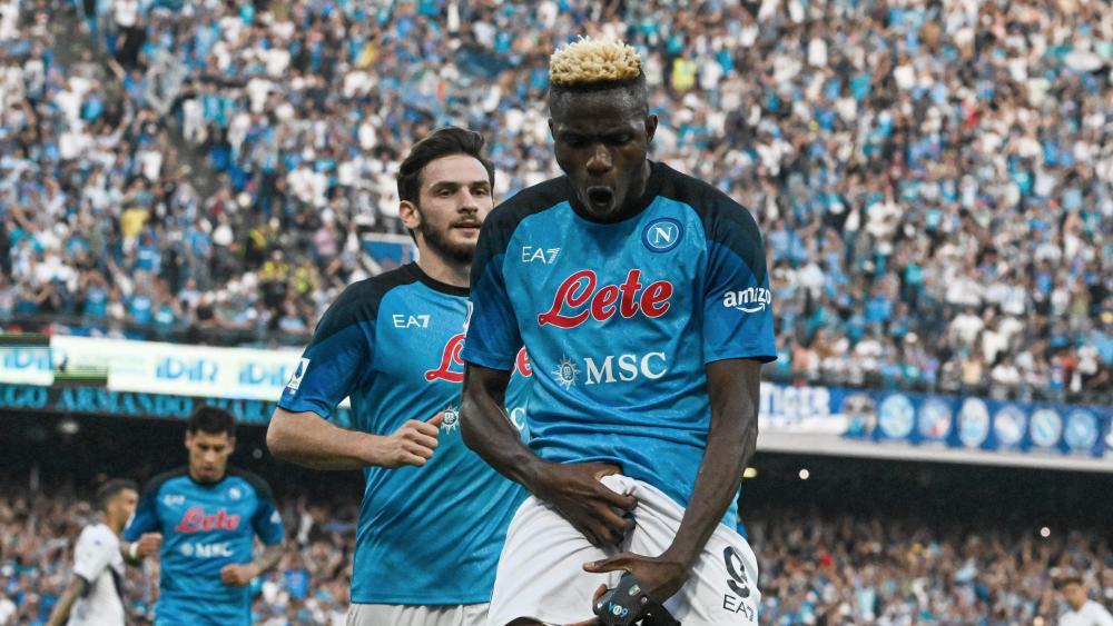 Victor Osimhen scored for Napoli. © APA/afp / TIZIANA FABI