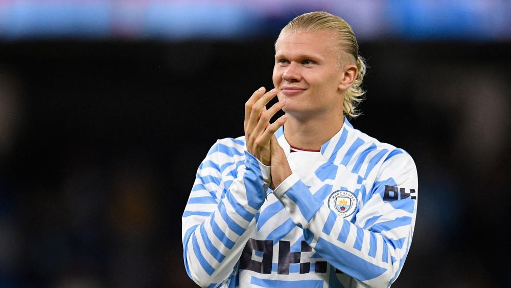 Er steht im Fokus: Erling Haaland. © APA/afp / OLI SCARFF