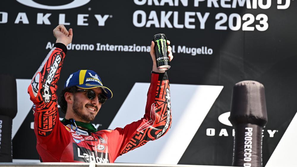 Francesco Bagnaia war nicht zu schlagen. © ANSA / CLAUDIO GIOVANNINI