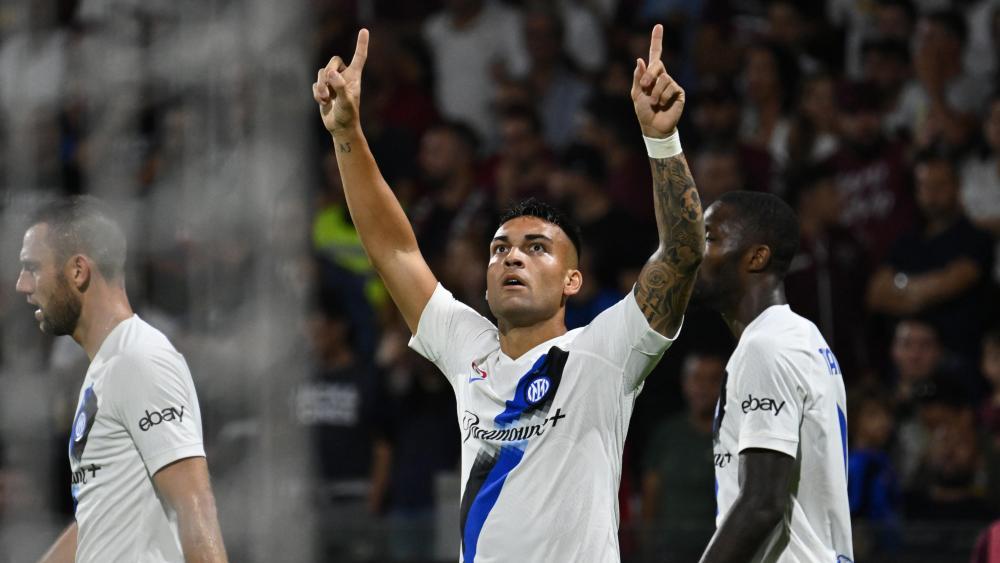 Inter-Joker Lautaro Martinez erlebte einen sagenhaften Abend. © ANSA / MASSIMO PICA