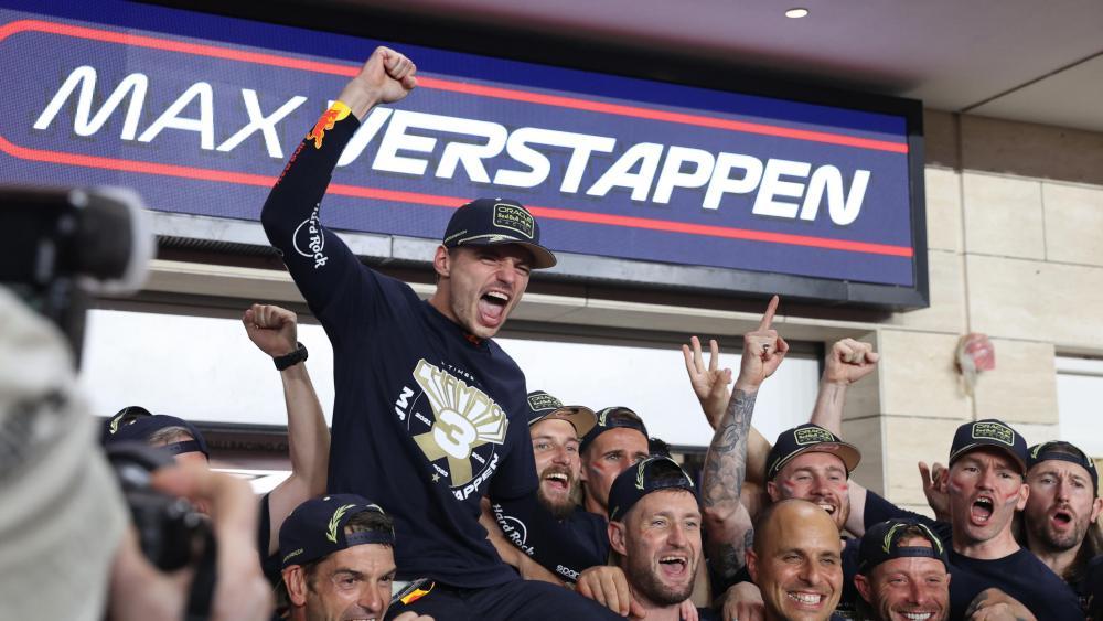 Caught the world title on Saturday with 6 races to go: Max Verstappen © ANSA / ALI HAIDER