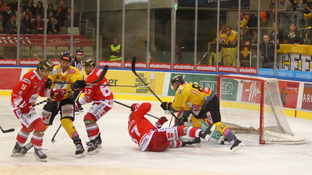 Game scene from the match between Vienna and Bolzano. © Leo Vymlatil