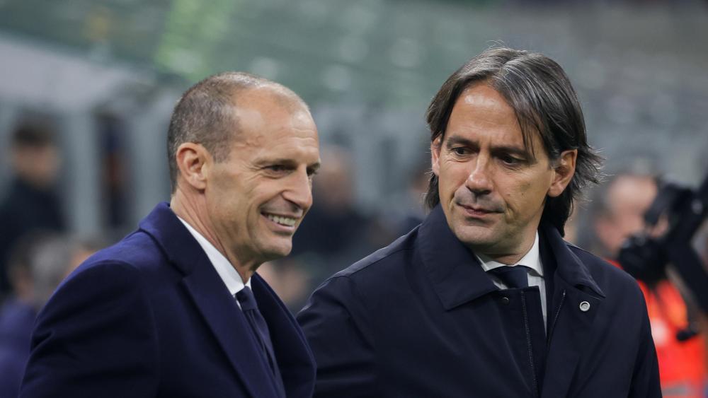 Meeting on Sunday: Max Allegri (left, Juventus) and Simone Inzaghi (Inter). © ANSA / Roberto Bregani / FTJ