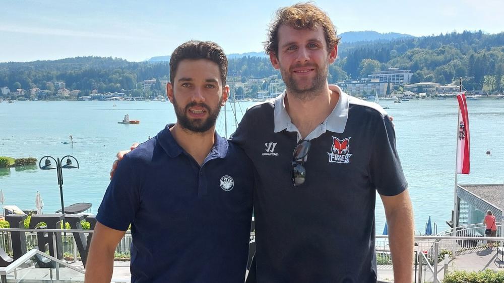 Duell der Kapitäne: Raphael Andergassen (links) trifft auf Daniel Frank. © kp