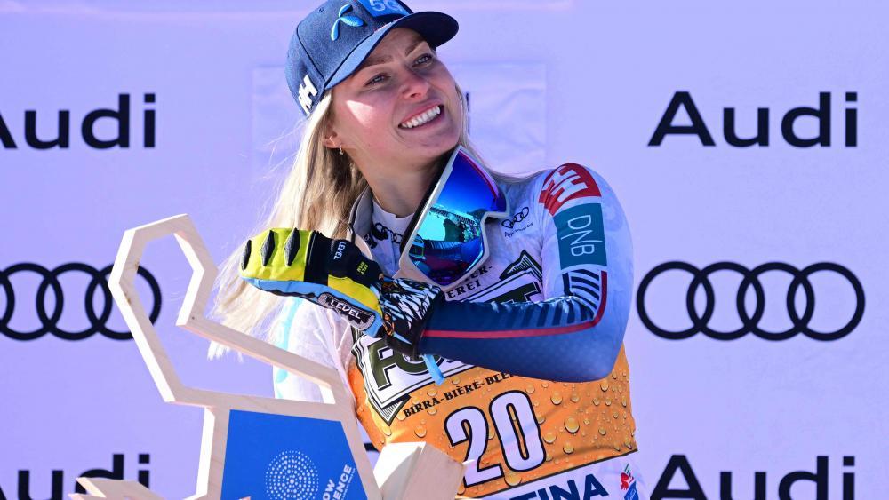 Ragnhild Mowinckel holte sich den Sieg. © APA/afp / TIZIANA FABI