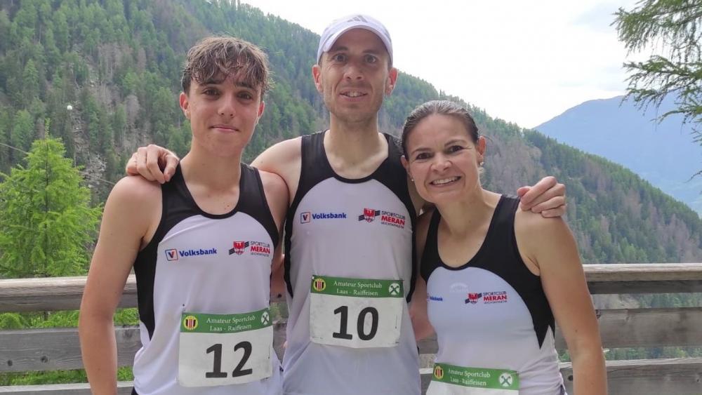 Gabriel Pichler, Luca Boninsegna et Andrea Schweigkofler du SC Merano.
